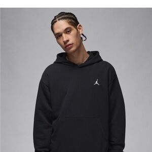 Jordan Black Pullover Hoodie with Signature Emblem